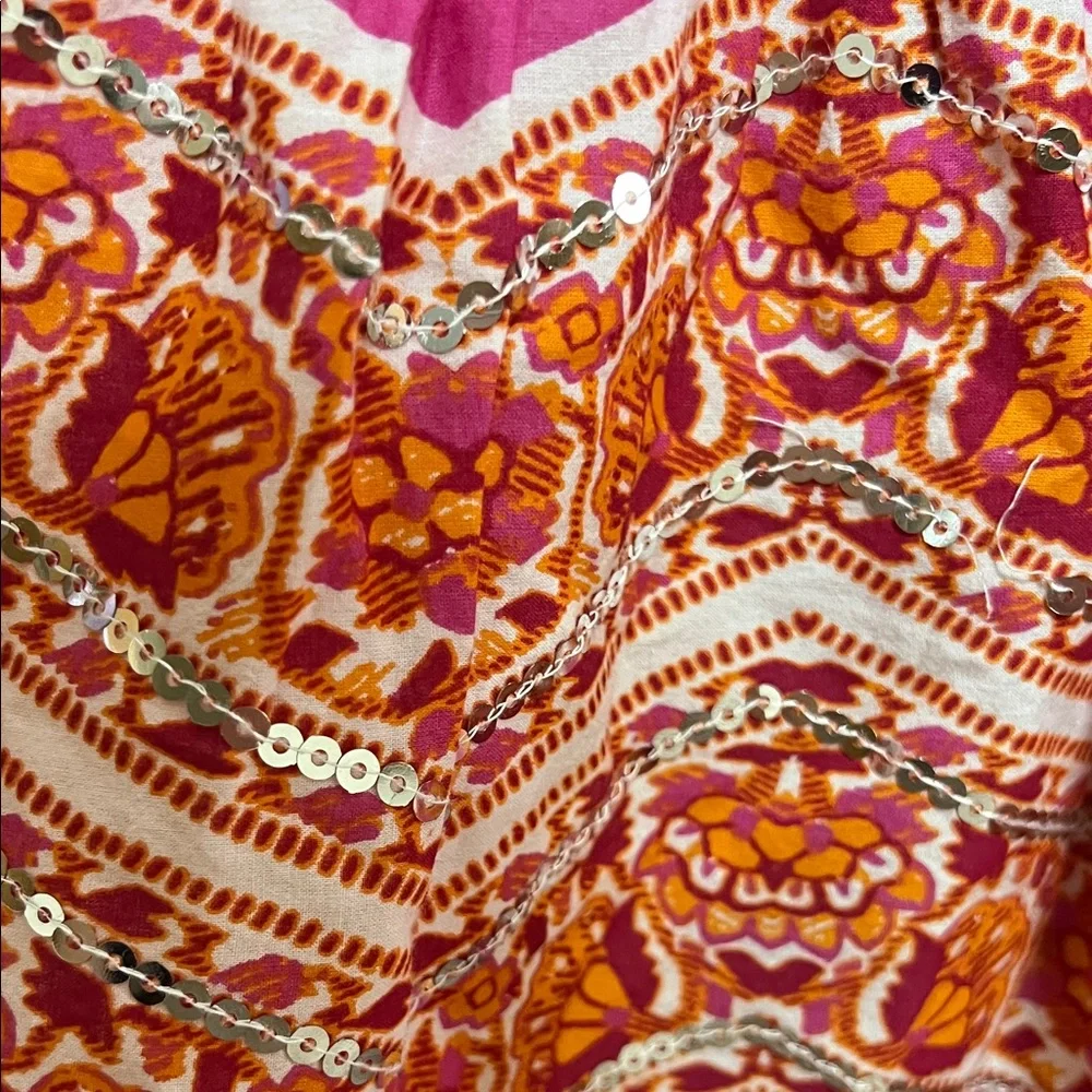 ⛱️🏖️🏝️Women's Pink Patterned Maxi Skirt